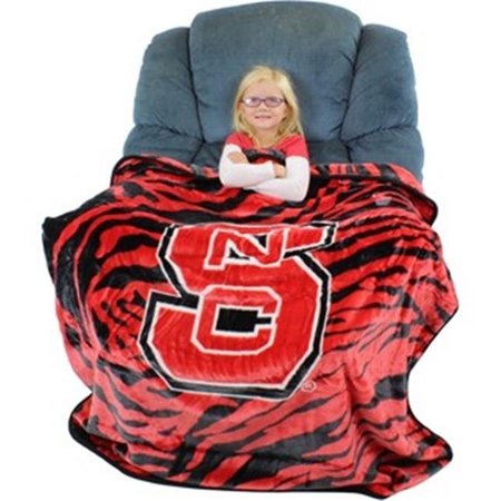 COLLEGE COVERS Collegecovers NCSTHSM North Carolina State Wolfpack Raschel Throw Blanket - 50 x 60 NCSTHSM